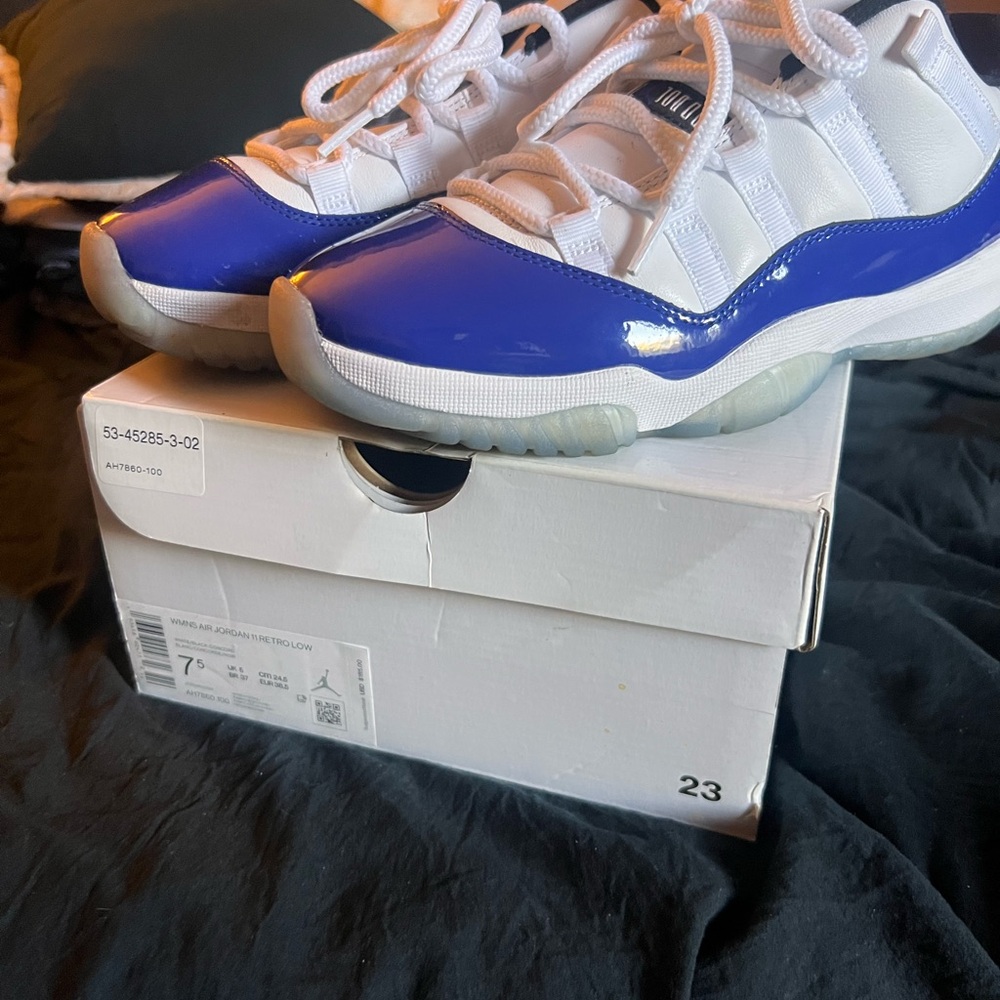 Jordan 11 Women's Sneakers in Blue and White